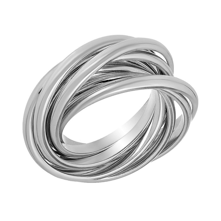 Кольца серебряные белые кварцем