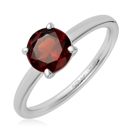 Кольца серебряные позолоченные красные кварцем празиолитом фианитом