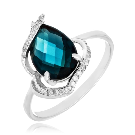 Серебряное кольцо с алмазной обработкой  Новосибирск