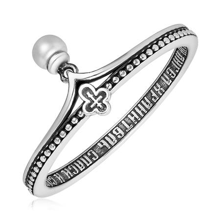 Серебряное кольцо с бриллиантами 