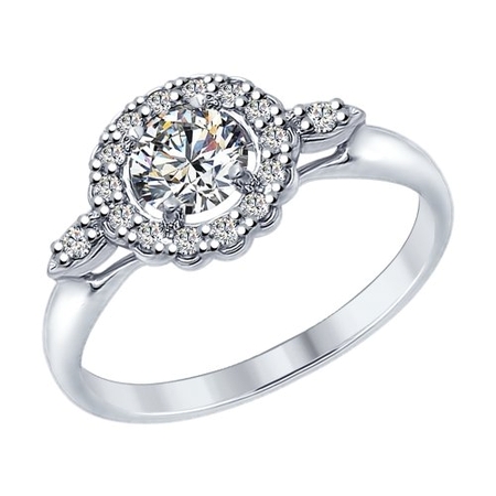 Серебряное кольцо с кораллом 9001121  Клин
