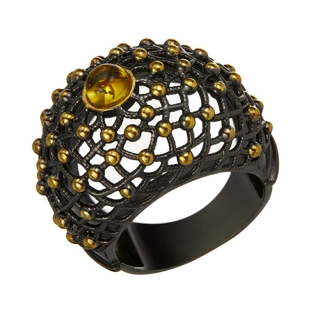 Серебряное кольцо с ониксом 9001064  Могилев