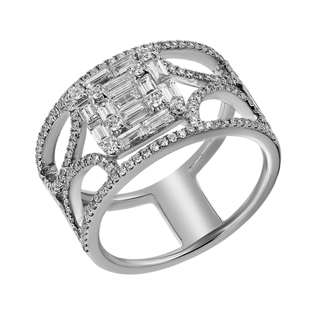 Серебряное кольцо с опалами, родолитом