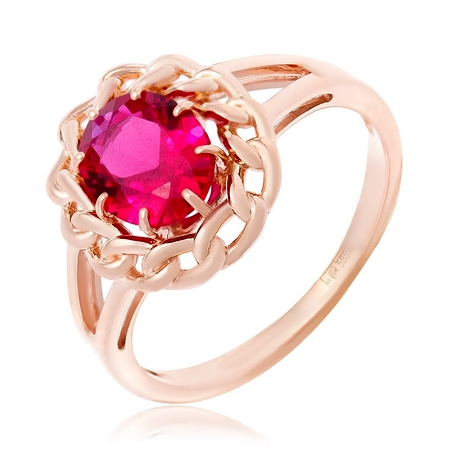 Серебряное кольцо с розовым халцедоном  Минск