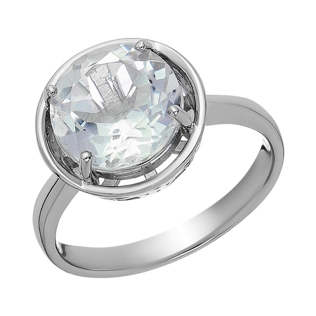 Серебряное кольцо с серым агатом