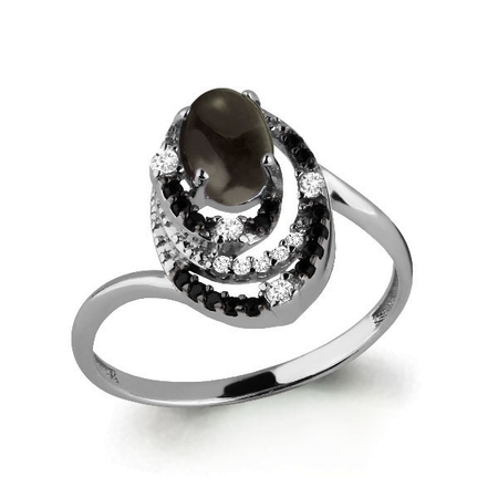 Серебряное кольцо с жемчугом Swarovski  Новосибирск