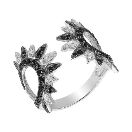 Серебряное кольцо со шпинелью и  Клин