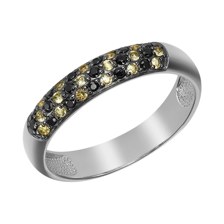 Серебряное кольцо со звездчатым рубином  Чита