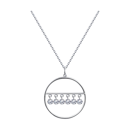 Серебряные серьги-протяжки с янтарем 9002175  