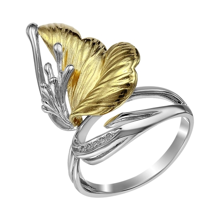 Золотое кольцо с бриллиантами и  Санкт-Петербург