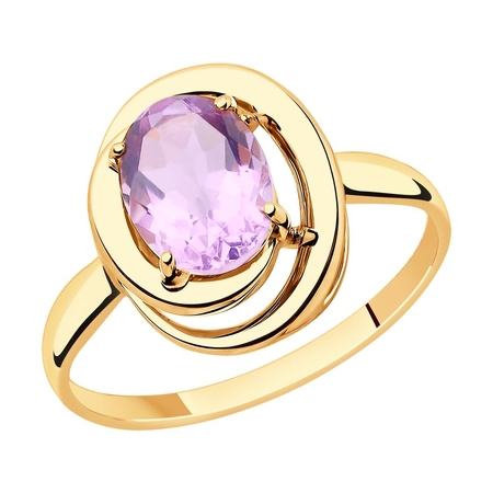 Золотое кольцо с черным бриллиантом  Новосибирск