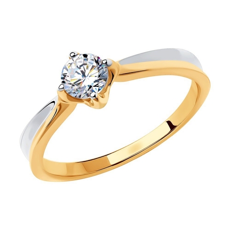 Золотое кольцо с цитрином 9000530  Белгород