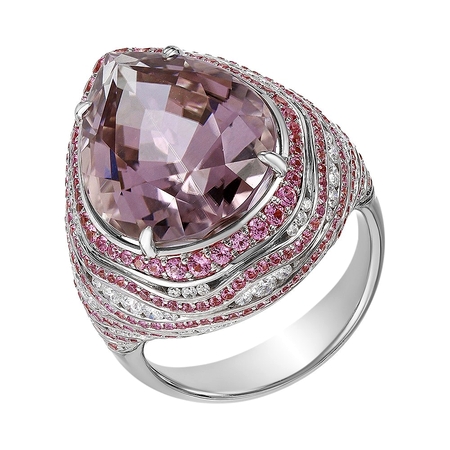 Золотое кольцо с фиолетовым турмалином,  Владимир