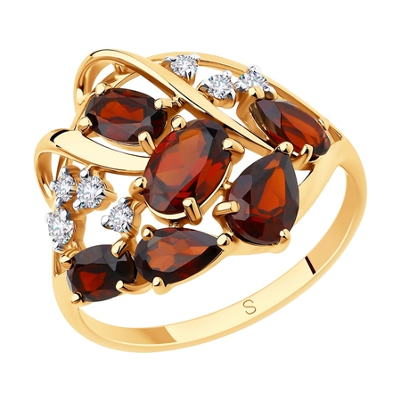 Золотое кольцо с сапфиром 9000342  Новосибирск